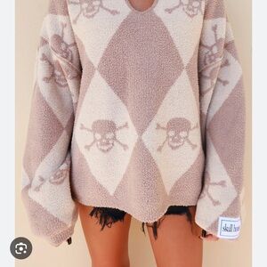 Skullhouse designs crossbone Pattern Sweater NOT FOR SALE